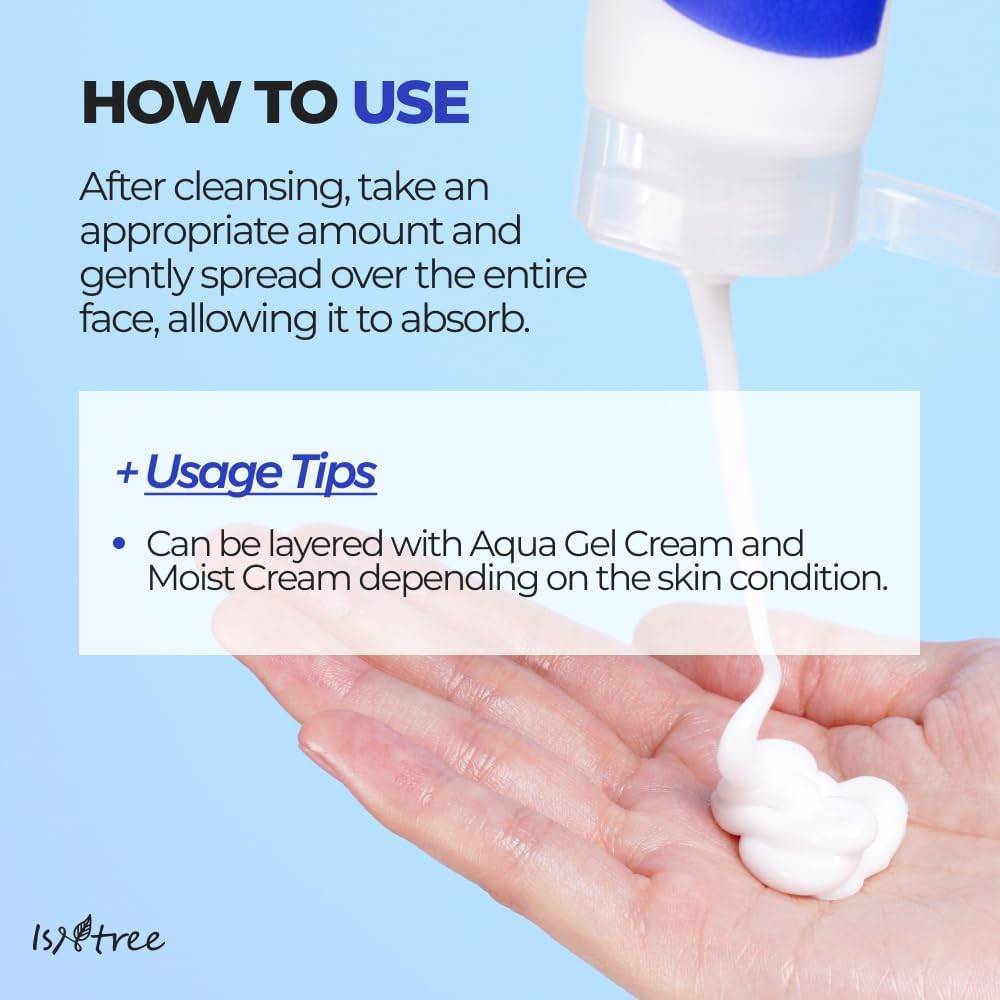 Isntree Hyaluronic Acid Moist Cream how to use after cleansing and usage tips