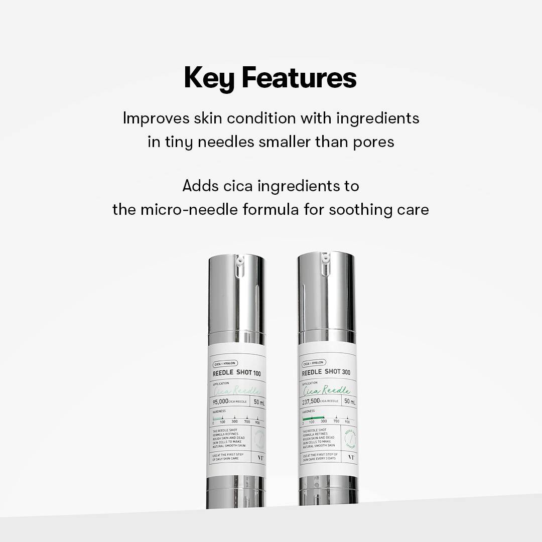 VT Reedle Shot 100 and Reedle Shot 300 50ml key features