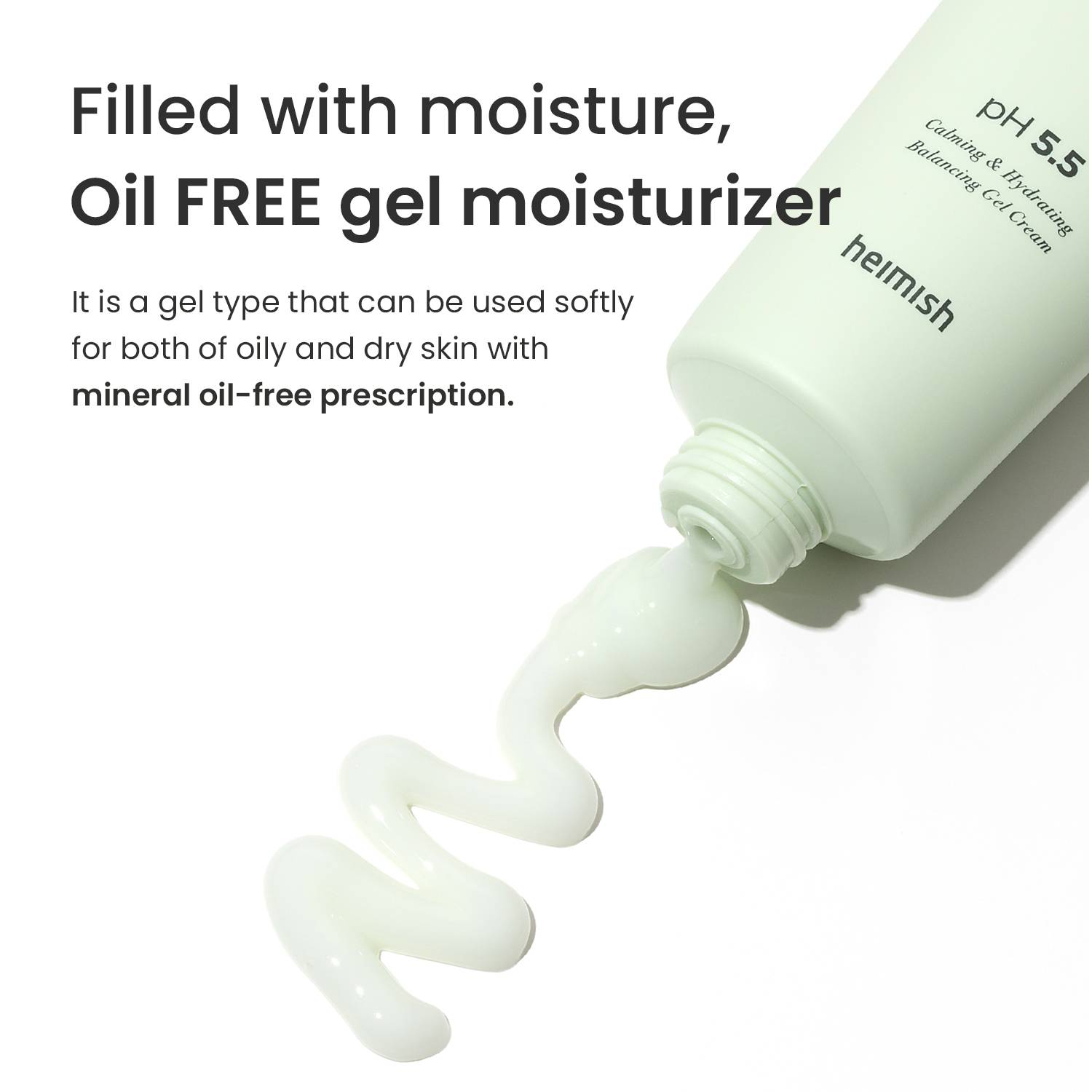 Heimish Matcha Biome Oil Free Calming Gel Moisturizer 100ml gel texture, mineral oil-free
