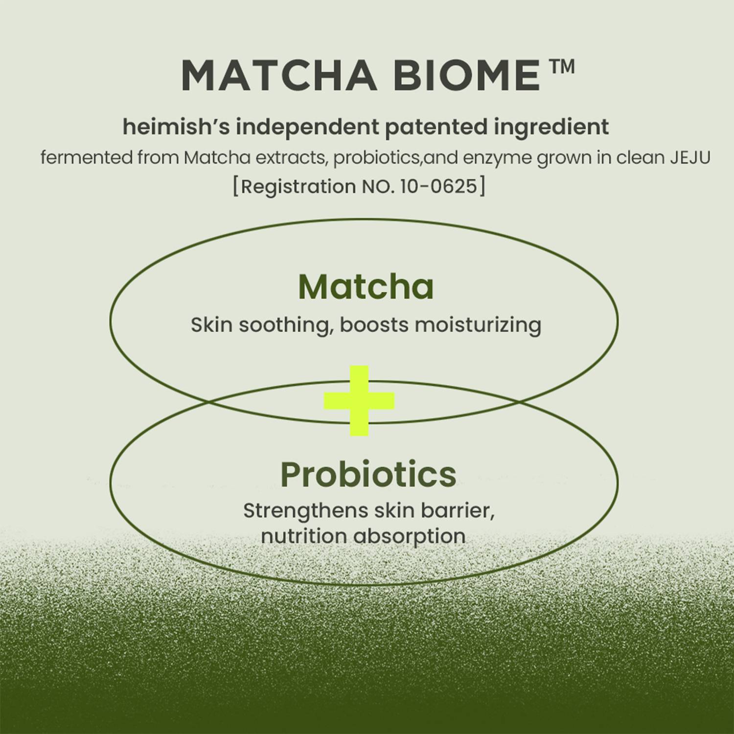 Heimish Matcha Biome Calming Gel Moisturizer ingredient, matcha and probiotics