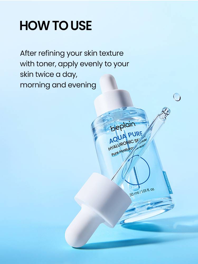 Beplain Aqua Pure Hyaluronic Serum 30ml how to use