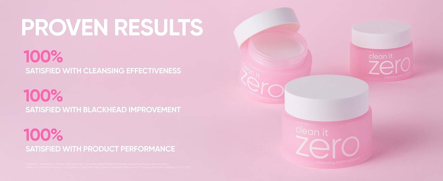 Banila co Clean it Zero Original Cleansing Balm user satisfaction test results