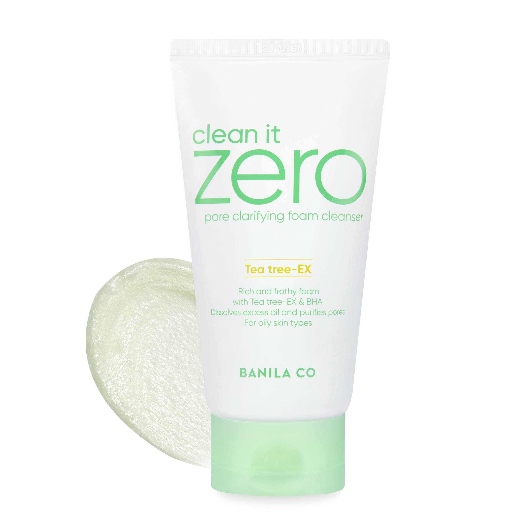 Banila co Clean It Zero Pore Clarifying Foam Cleanser 150ml Pore-Peel Acid front label