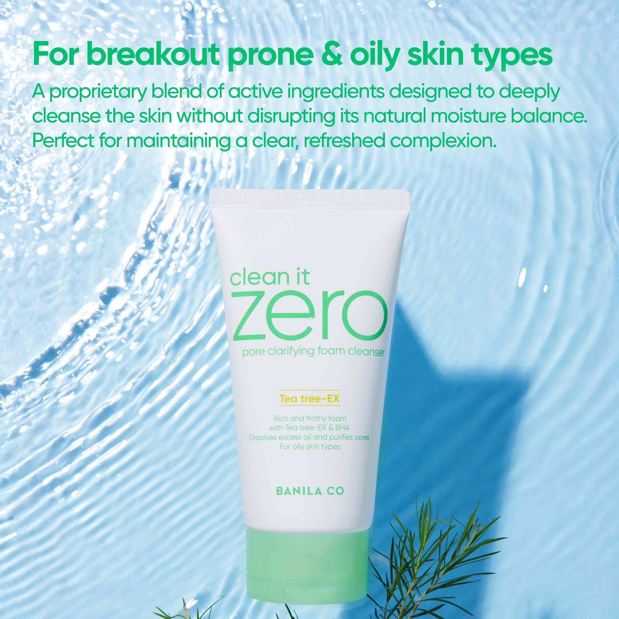 Banila co Clean It Zero Pore Clarifying Foam Cleanser AHA BHA LHA exfoliating acids