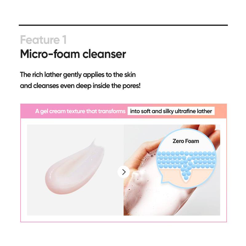 Banila co Clean It Zero Foam Cleanser gel cream texture turning into micro-foam lather