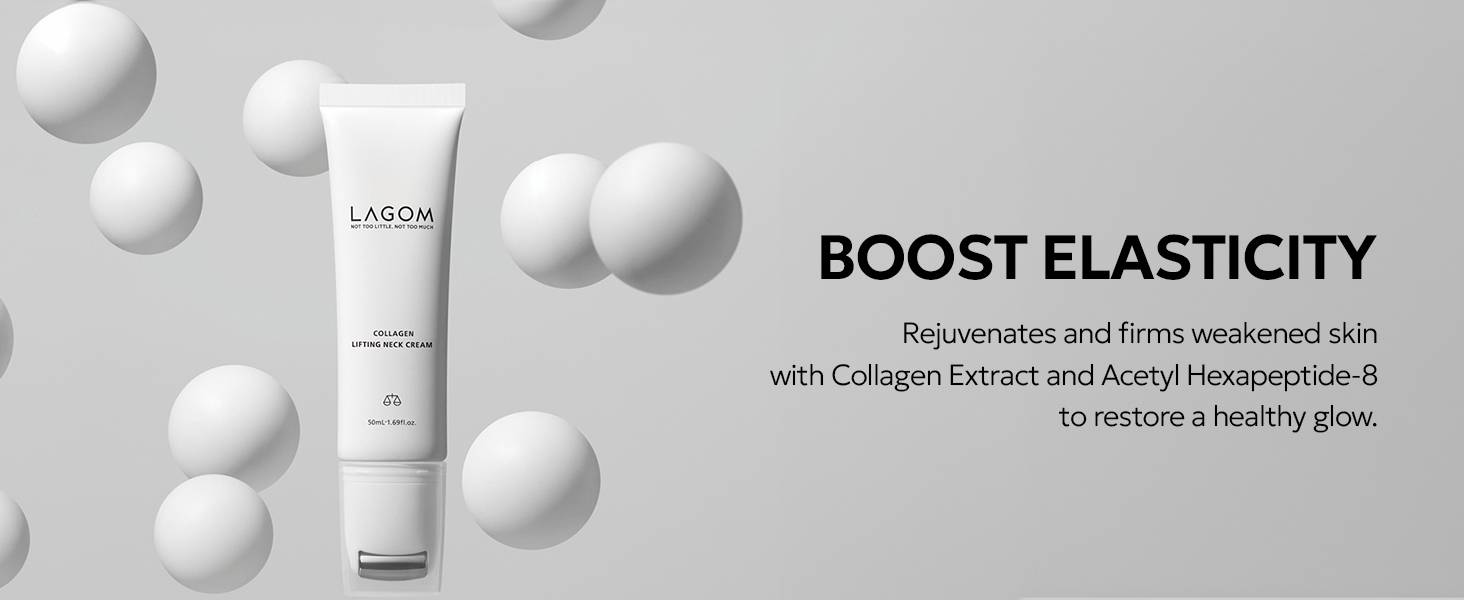 Lagom Collagen Lifting Neck Cream certifications and key benefits