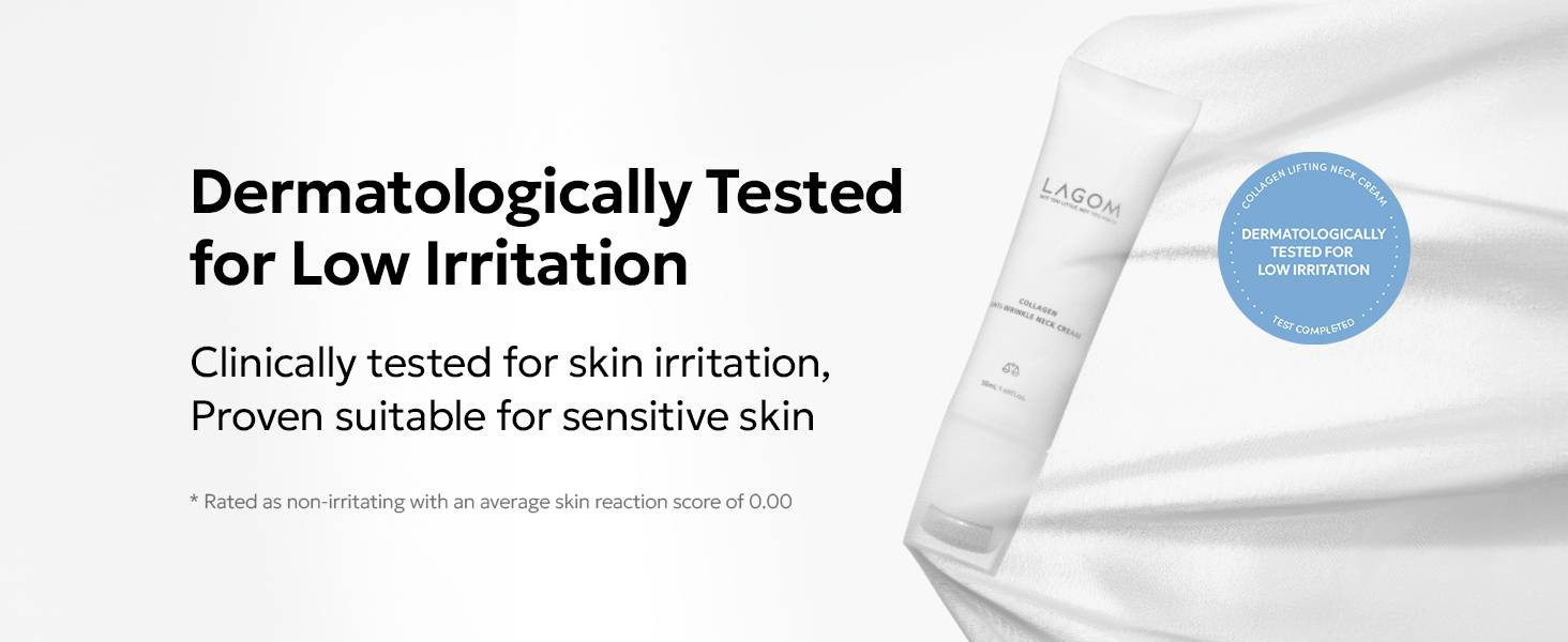 Lagom Collagen Lifting Neck Cream 316L stainless steel roller applicator