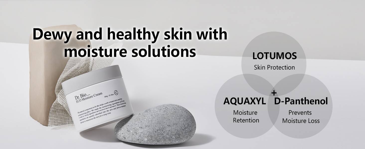 Dr.Bio ECO Moisture Cream key ingredients Lotumos, Aquaxyl and D-Panthenol