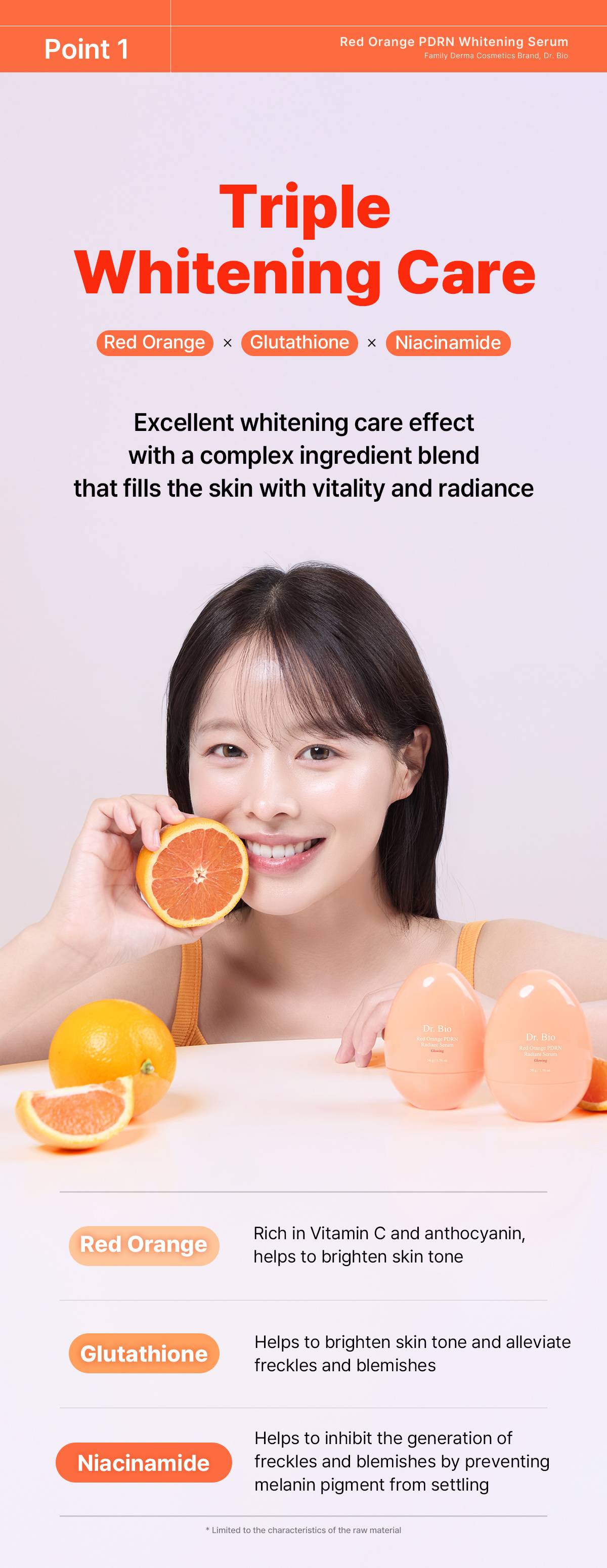 Dr.Bio Red Orange PDRN Radiant Serum triple care red orange glutathione niacinamide