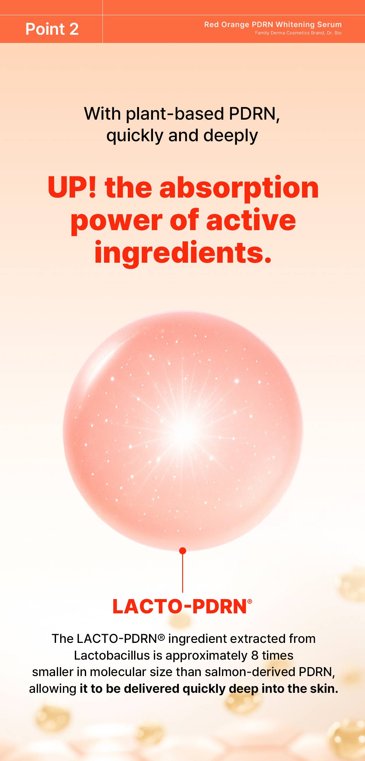 Dr.Bio Red Orange PDRN Radiant Serum LACTO-PDRN plant-based PDRN absorption