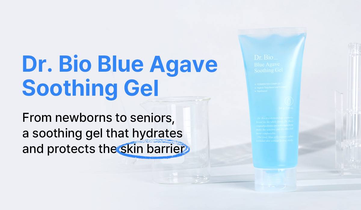 Dr.Bio Blue Agave Soothing Gel 200g hydrating skin barrier care banner