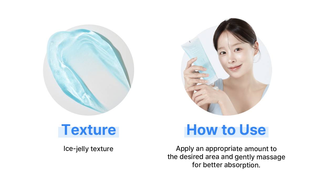 Dr.Bio Blue Agave Soothing Gel ice-jelly texture and how to use