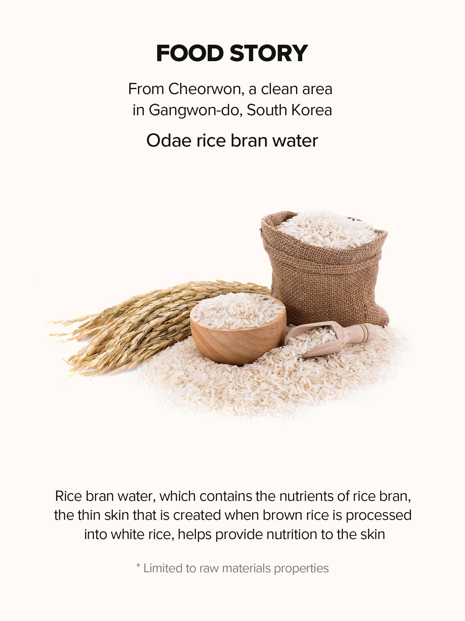 Skinfood Rice Mask Wash Off 210g Odae rice bran water ingredient story