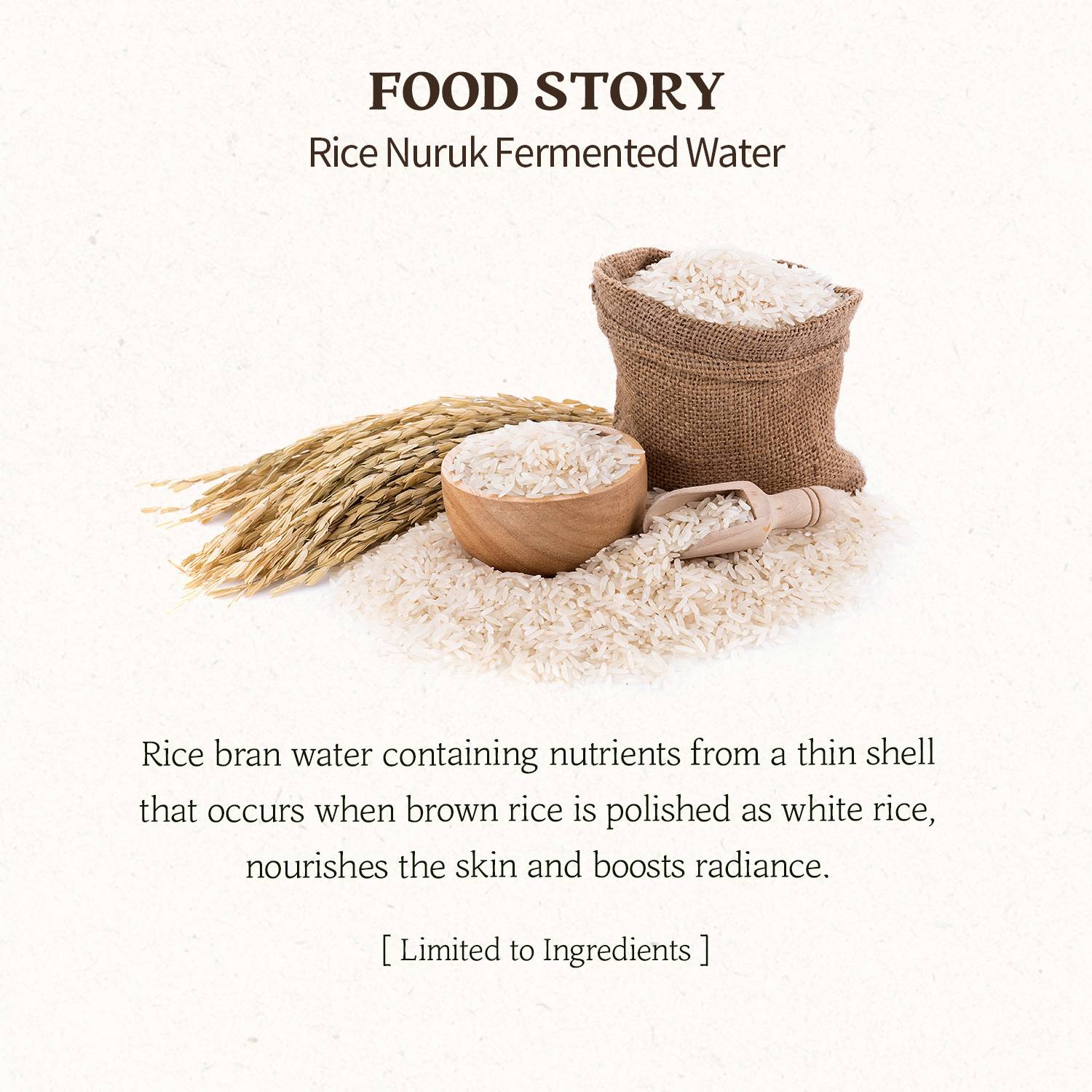 Skinfood Rice Daily Brightening Scrub Foam Rice Nuruk Fermented Water ingredient story
