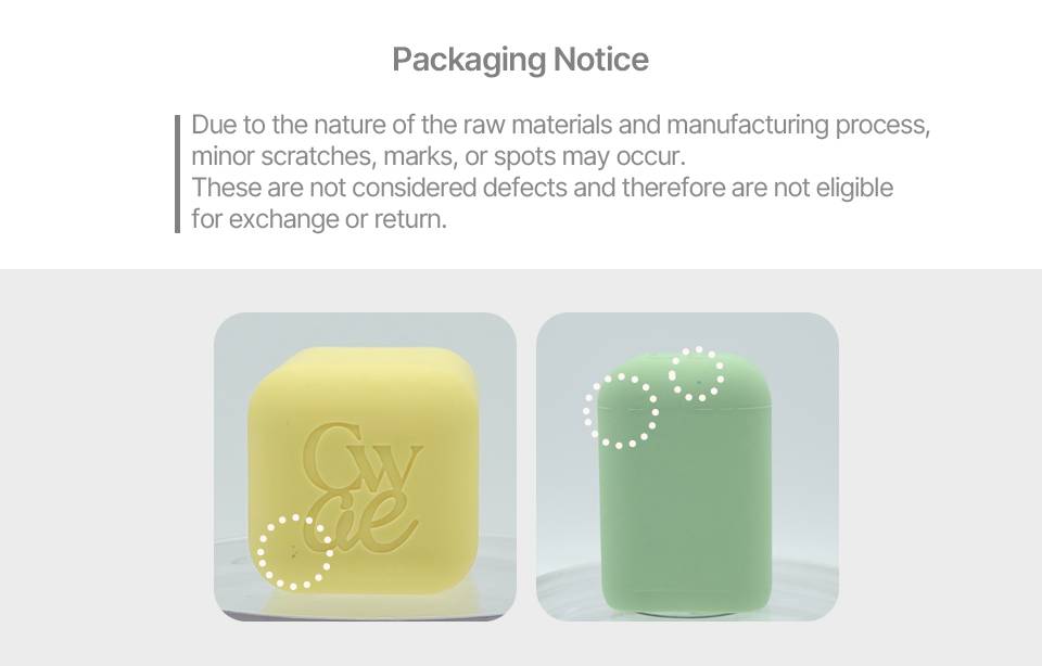 Chaewun Pudding Mist Ampoule packaging notice minor scratches on cap