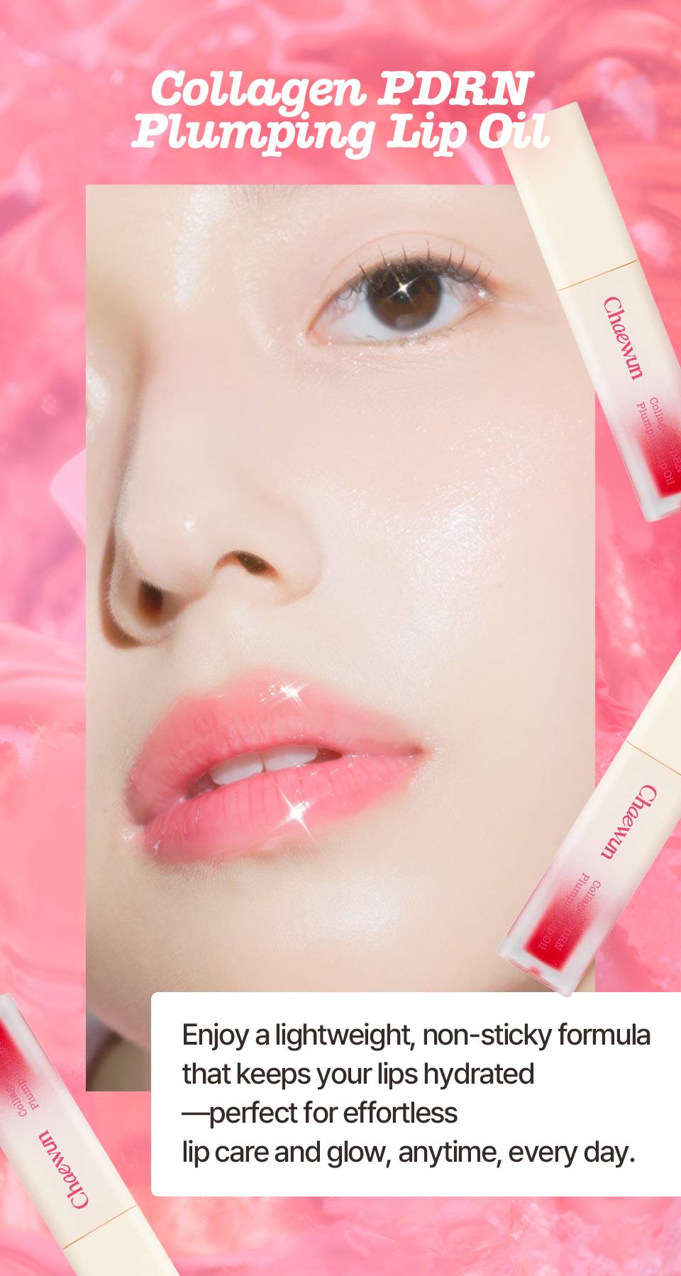 Chaewun Collagen PDRN Plumping Lip Oil point 3 lip skin protection PDRN vitamin E jojoba complex