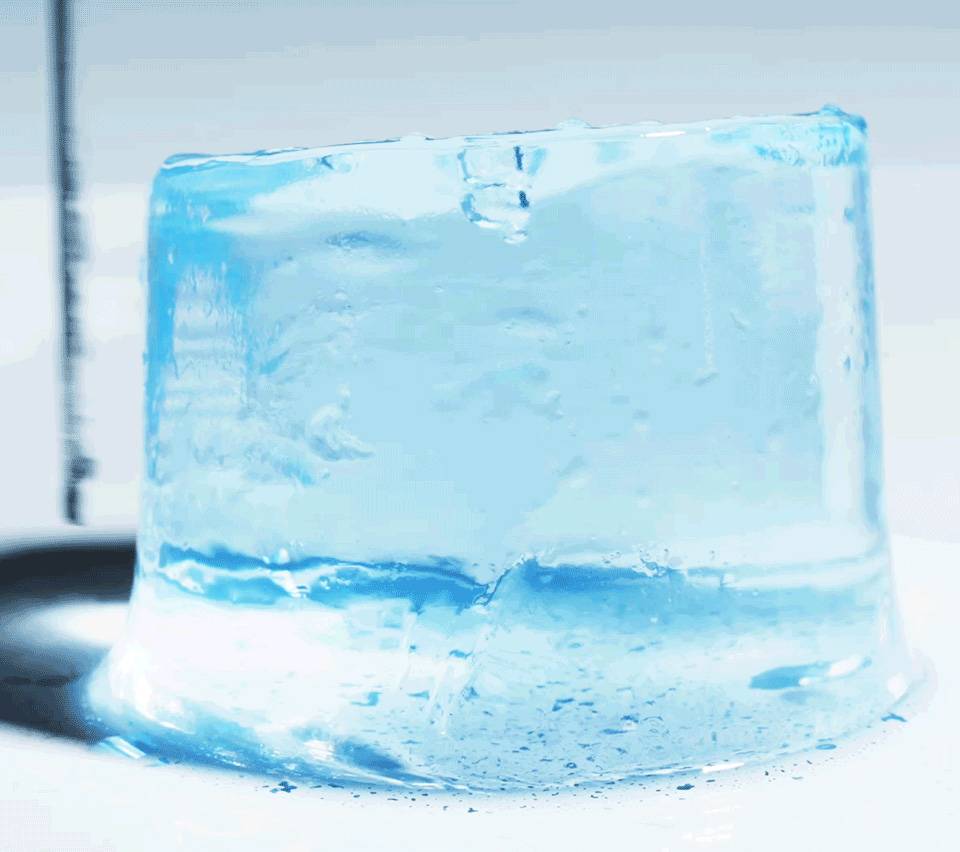 Chaewun Hyaluronic Acid Pudding Mist Ampoule blue pudding texture close-up
